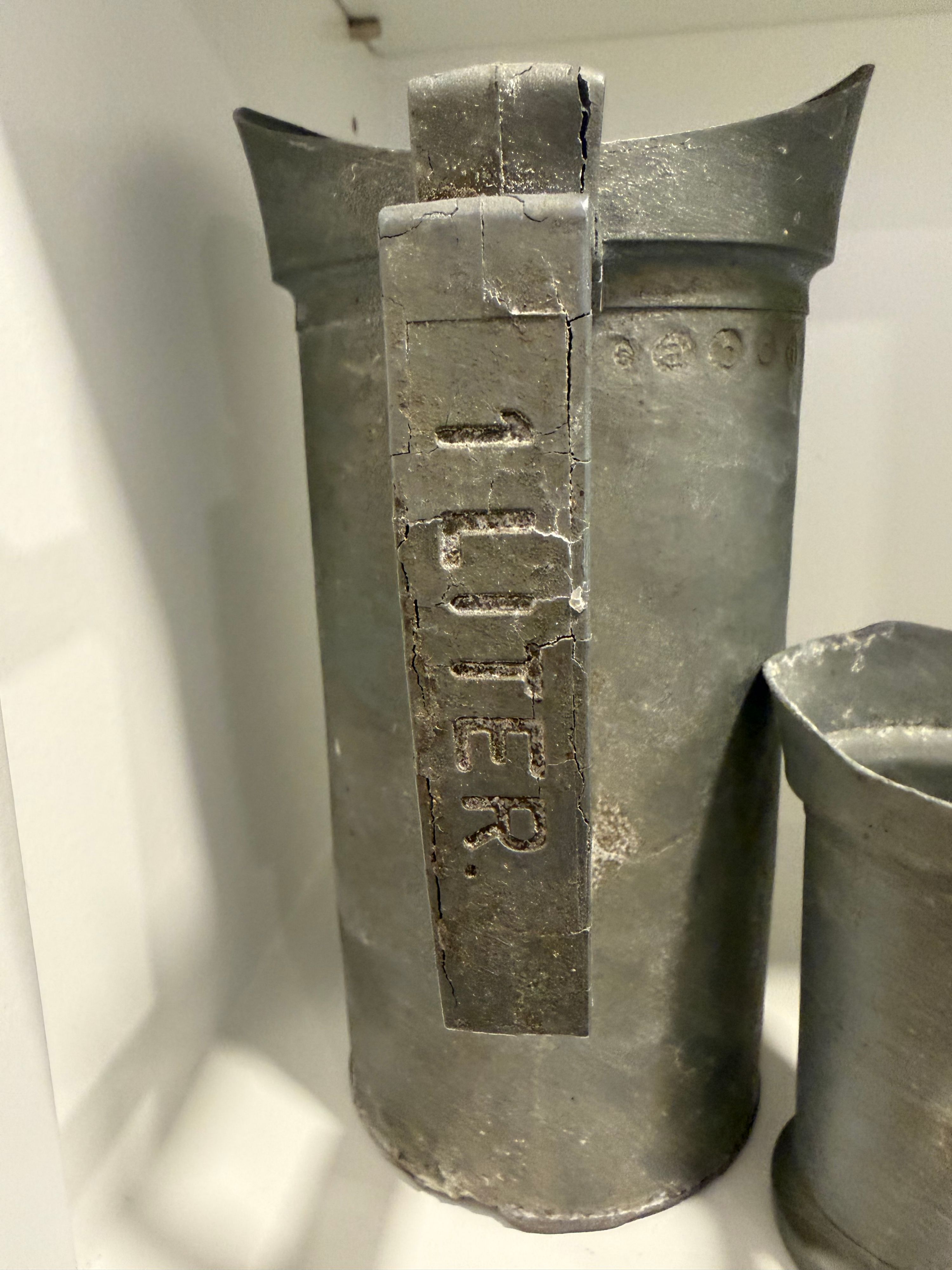 Vintage 1970’s Pewter Measuring Cup Pitchers bought in Amsterdam - Thumbnail 3